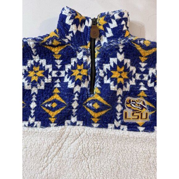 LSU Tigers Fleece Pullover Women’s Medium Press Box 1/4 Zip College University - Picture 2 of 12